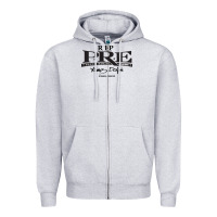 Heather Grey Rest in Peace Young Dolph Zipper Hoodie - artisFamous