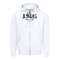 White Rest in Peace Young Dolph Zipper Hoodie - artisFamous