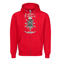 Red suicidal tendencies Zipper Hoodie - artisFamous