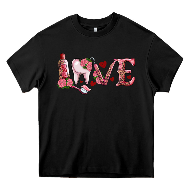 Valentines Day Dental Love Heavy Core Tee by RanaPortraitStore | Teevron