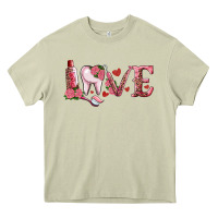 Mossy Valentines day dental love Heavy Core Tee - RanaPortraitStore