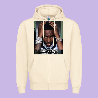 Rest In Peace Young Dolph Zipper Hoodie Designed By Artisfamous