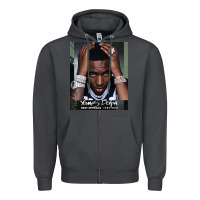 Smoke Rest in Peace Young Dolph Zipper Hoodie - artisFamous