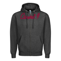 Charcoal Heather Carvel (Ice Cream) Cafe Zipper Hoodie - artisFamous