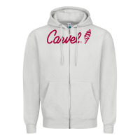 Dove Grey Carvel (Ice Cream) Cafe Zipper Hoodie - artisFamous