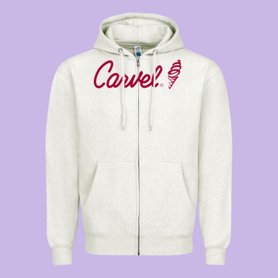 Carvel (ice Cream) Cafe Zipper Hoodie Designed By Artisfamous