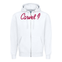 White Carvel (Ice Cream) Cafe Zipper Hoodie - artisFamous