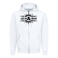 White jason aldean Zipper Hoodie - artisFamous