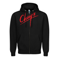 Black chuy's Cafe Zipper Hoodie - artisFamous