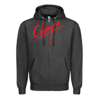 Charcoal Heather chuy's Cafe Zipper Hoodie - artisFamous