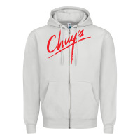 Dove Grey chuy's Cafe Zipper Hoodie - artisFamous