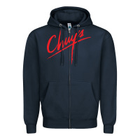 Navy chuy's Cafe Zipper Hoodie - artisFamous