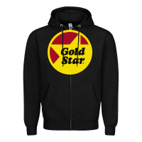 Black Gold Star Chili Resto Zipper Hoodie - artisFamous