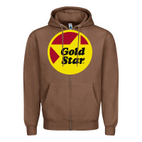 Chestnut Gold Star Chili Resto Zipper Hoodie - artisFamous