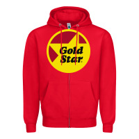 Red Gold Star Chili Resto Zipper Hoodie - artisFamous