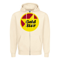 Sandshell Gold Star Chili Resto Zipper Hoodie - artisFamous