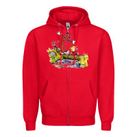 Red calvin and hobbes bill watterson Zipper Hoodie - artisFamous
