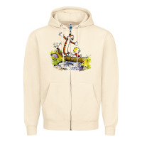 Sandshell calvin and hobbes bill watterson Zipper Hoodie - artisFamous