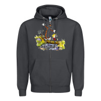 Smoke calvin and hobbes bill watterson Zipper Hoodie - artisFamous