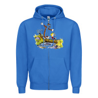 True Royal calvin and hobbes bill watterson Zipper Hoodie - artisFamous