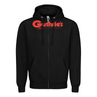 Black Guthrie's Resto Zipper Hoodie - artisFamous