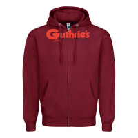 Burgundy Guthrie's Resto Zipper Hoodie - artisFamous