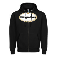 Black häagen dazs Cafe and Resto Zipper Hoodie - artisFamous