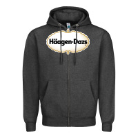 Charcoal Heather häagen dazs Cafe and Resto Zipper Hoodie - artisFamous
