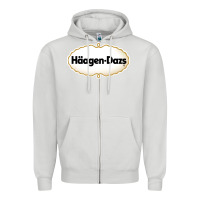 Dove Grey häagen dazs Cafe and Resto Zipper Hoodie - artisFamous