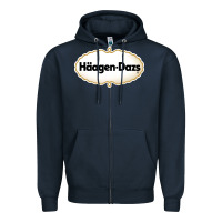 Navy häagen dazs Cafe and Resto Zipper Hoodie - artisFamous