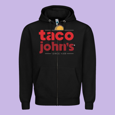 Taco John's Resto Zipper Hoodie Designed By Artisfamous