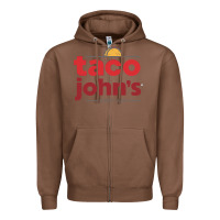Chestnut Taco John's Resto Zipper Hoodie - artisFamous
