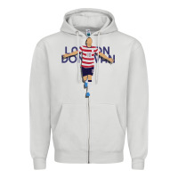 Dove Grey Landon Donovan Zipper Hoodie - artisFamous