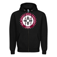 Black nmsu seal Zipper Hoodie - artisFamous