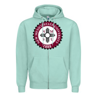 Seafoam nmsu seal Zipper Hoodie - artisFamous