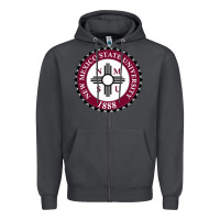 Smoke nmsu seal Zipper Hoodie - artisFamous