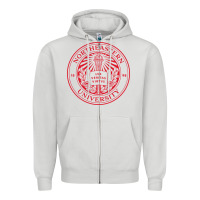 Dove Grey northeastern university Zipper Hoodie - artisFamous