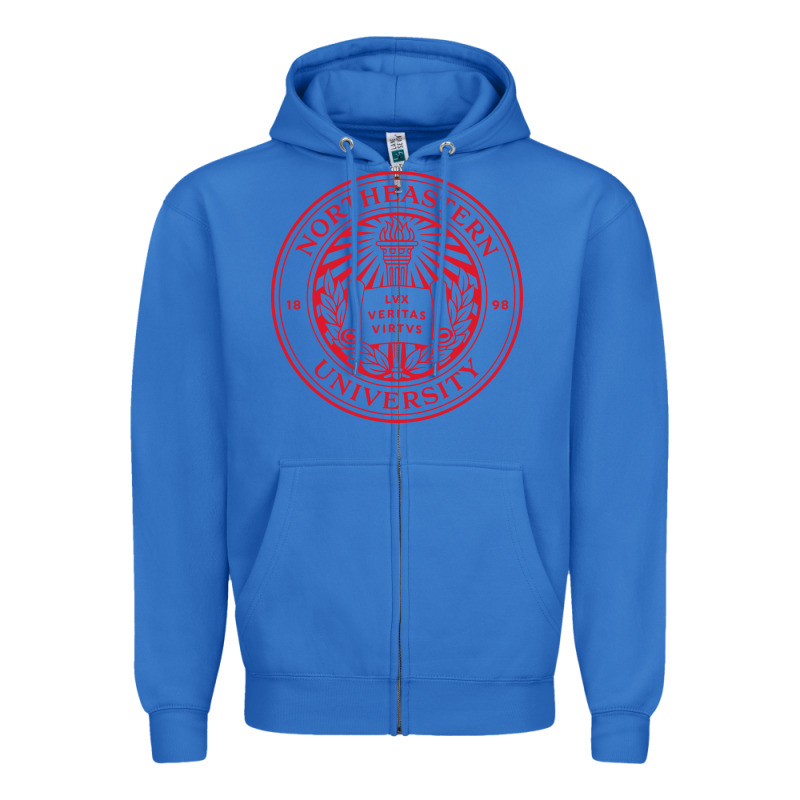 Northeastern University Zipper Hoodie by artisFamous | Teevron