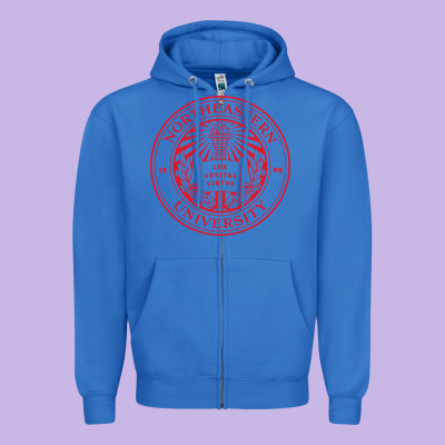 Northeastern University Zipper Hoodie Designed By Artisfamous