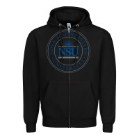 Black nova university Zipper Hoodie - artisFamous