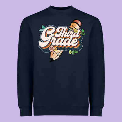 Third Grade Heavyweight Sweatshirt Designed By Jahusdesignshop