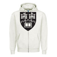 Oatmeal Heather northumbria university new coat of arms Zipper Hoodie - artisFamous