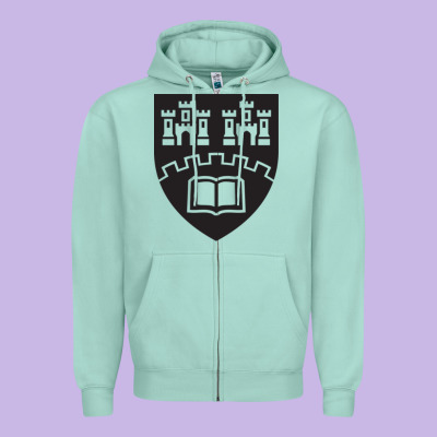 Northumbria University New Coat Of Arms Zipper Hoodie Designed By Artisfamous