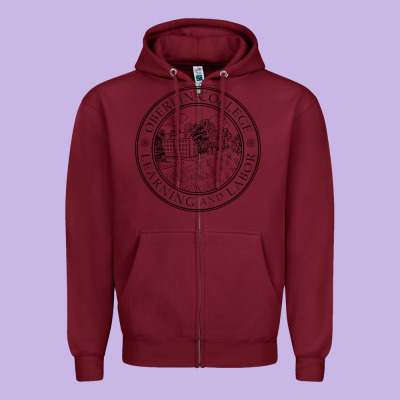 Oberlin College, Oberlin, Oh, Zipper Hoodie Designed By Artisfamous