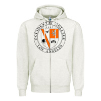 Oatmeal Heather occidental college Zipper Hoodie - artisFamous
