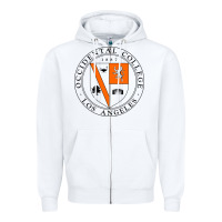 White occidental college Zipper Hoodie - artisFamous
