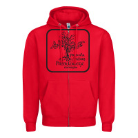 Red pitzer college seal, cali Zipper Hoodie - artisFamous