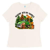 Bone St. Patricks Day hanging with my gnomies Ladies Tee - FaDigitalArtStudio