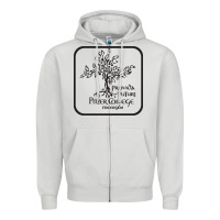 Dove Grey pitzer college seal, cali Zipper Hoodie - artisFamous