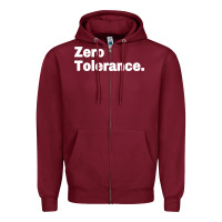 Burgundy zero tolerance Zipper Hoodie - artisFamous